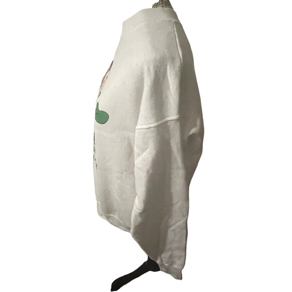 VTG Disney Cast Member Original Sweatshirt Mickey Mouse Holidays Sz Large RARE - Picture 5 of 15